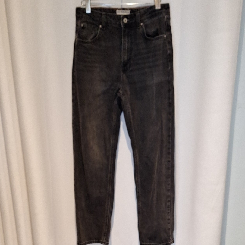 We The Free The Pacifica High-rise Slim Straight Leg Washed Out Black Jeans
